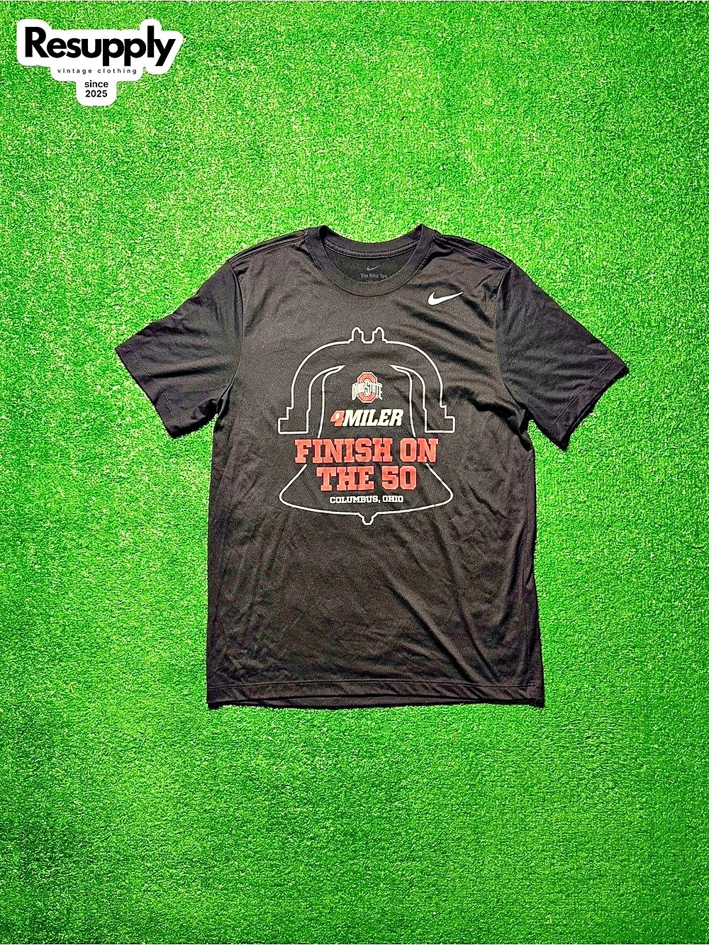 Nike Ohio State 4 Miler Finish on the 50 T-Shirt Black Tee